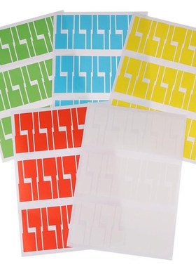 30pcs/sheet Self-adhesive Cable Sticker Waterproof Identific