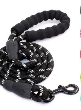 Durable Long Pet Leash Reflective Strong Dog Leash With Padd
