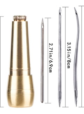 4pcs Canvas Leather Sewing Awl Taper Stitcher Needles with M