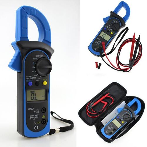 ST-201 Digital Multimeter Auto Range Clamp Tester Meter DMM