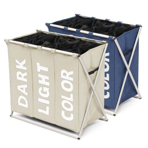 X-shape Foldable Dirty Laundry Basket Organizer Printed Coll