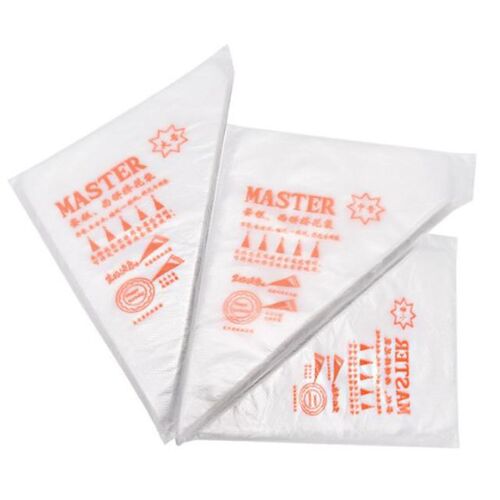 20Pcs Disposable Pastry Piping Bag Clear Icing Fondant Cake