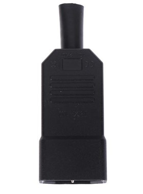 3 Pin IEC 320 C14 Male Plug Rewirable Power Connector Socket