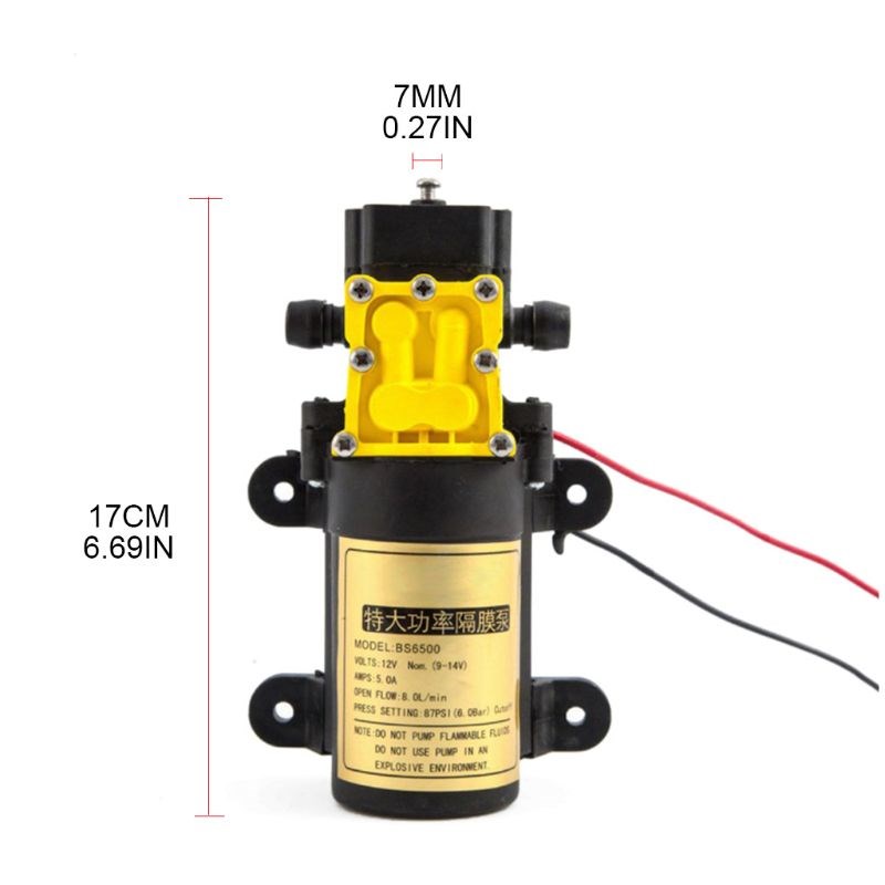 8L/min Large Flow Rate Agricultural Electric Water Pump High