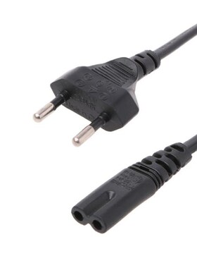 2-Prong Pin AC EU Power Supply Cable Lead Wire Power Cord 适