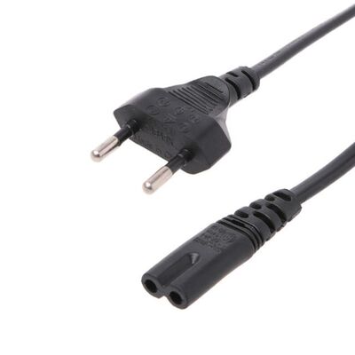 2-Prong Pin AC EU Power Supply Cable Lead Wire Power Cord 适