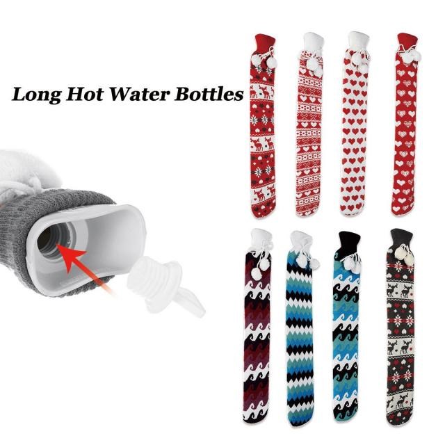 Cute 74 x 12cm Extra Long Winter Warm Hot Water Bottles With