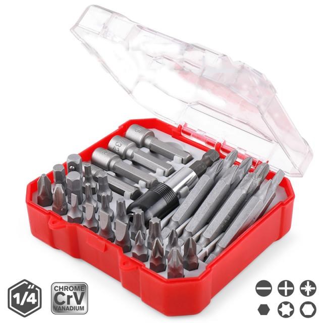 34Pcs Multi-function Combination Chromium Vanadium Screwdriv