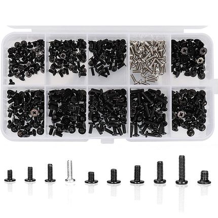500Pcs M2 M2.5 M3 Laptop Notebook Computer Screw Kit Set for