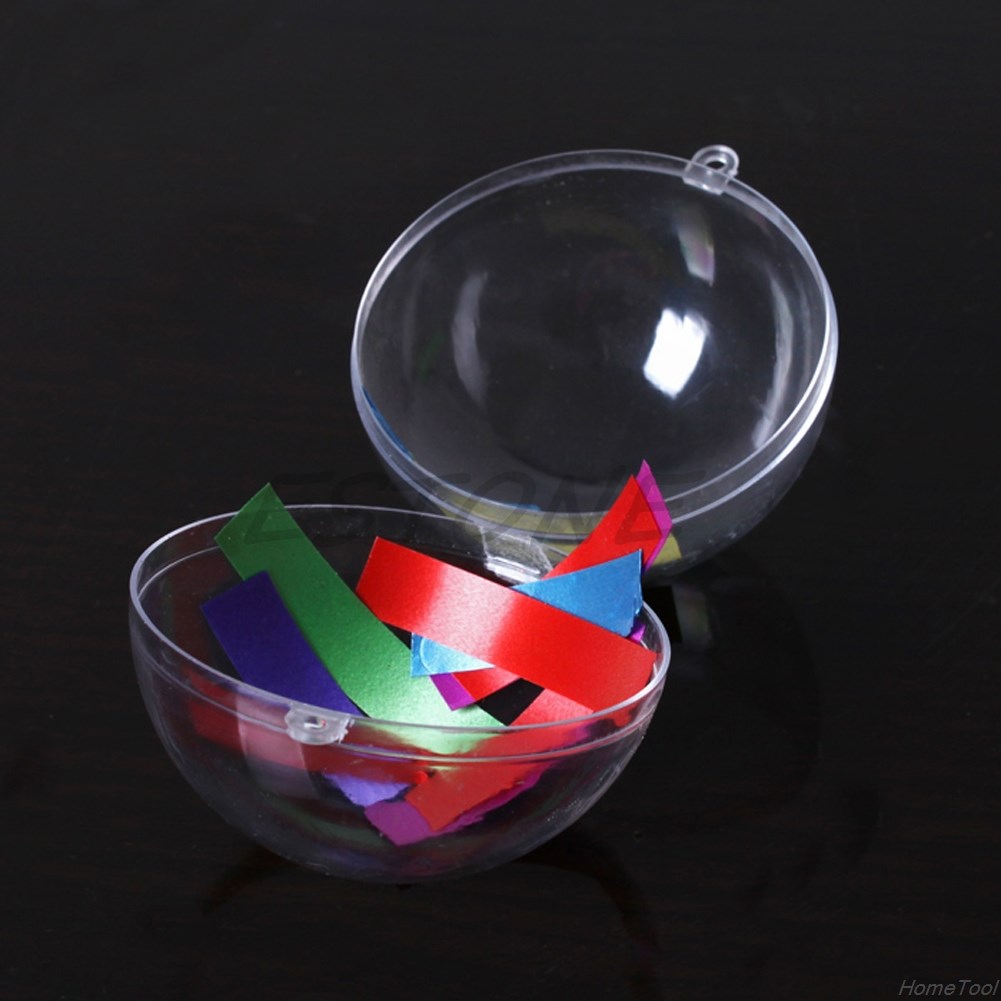 Exquisite Clear Bauble Hanging Hollow Drop Ball Wedding Part