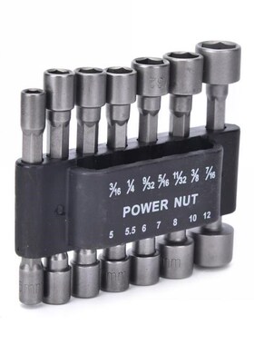 Power Nutdriver Nut Driver Bit Set Sae&Metric Nut Driver Soc
