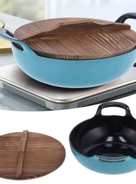 Enamel Dutch Oven Cast Iron Pot Non-Stick Soup Pot Cookware