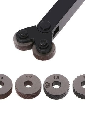 2pcs Diagonal Linear Knurl Wheels Knurling Knurler Tool 1.0/