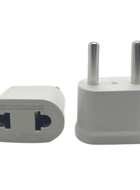 New US USA To EU EURO Europe Travel Power Schuko Plug Adapte