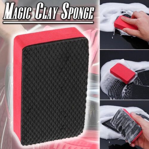 Magic Clay Sponge Bar Car Pad Block Cleaning Eraser Wax Poli