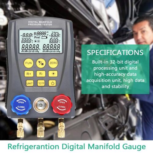 Pressure Gauge Refrigeration Vacuum Pressure Manifold Meter