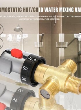 Bathroom Adjustable Brass Thermostatic Mixing Valves Hot/Col