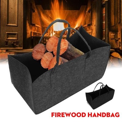 Felt bag Firewood Hangbag 15 kg Large Capacity Carrying Stor