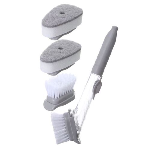 Kitchen Cleaning Brush 2 In 1 Long Handle Cleaing Brush With