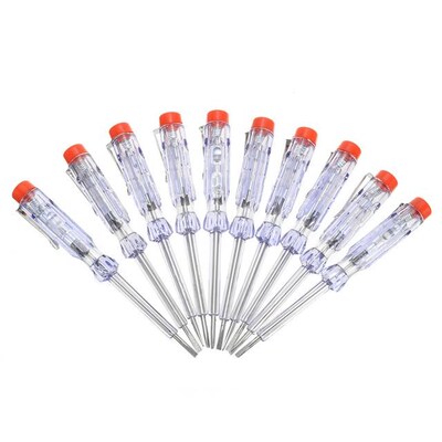 10pcs Electrical Tester Pen Current Tester 110-250V Phase El