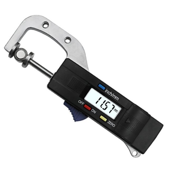 Digital Horizontal Thickness Gauge 0.01mm Jewelry Ruler Roun