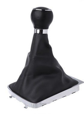 6 Speed Leather Car Manual Gear MT Shift Knob Gaitor Boot Fo