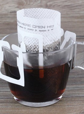 50pcs Drip Coffee Filter Bag Portable Hanging Ear Coffee Tea