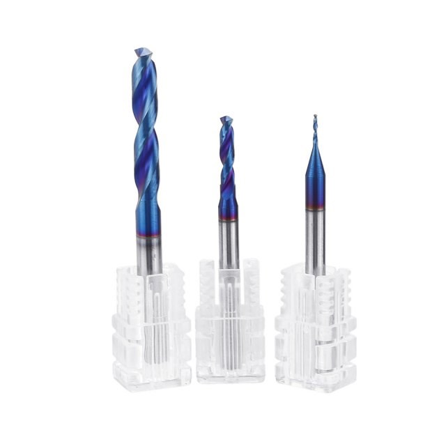 HRC65 Tungsten Steel Twist Drill Bit 2 Flutes 1-7mm 118 Degr