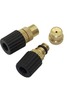 5 Pcs 6mm Adjustable Brass Atomization Nozzles Copper Garden