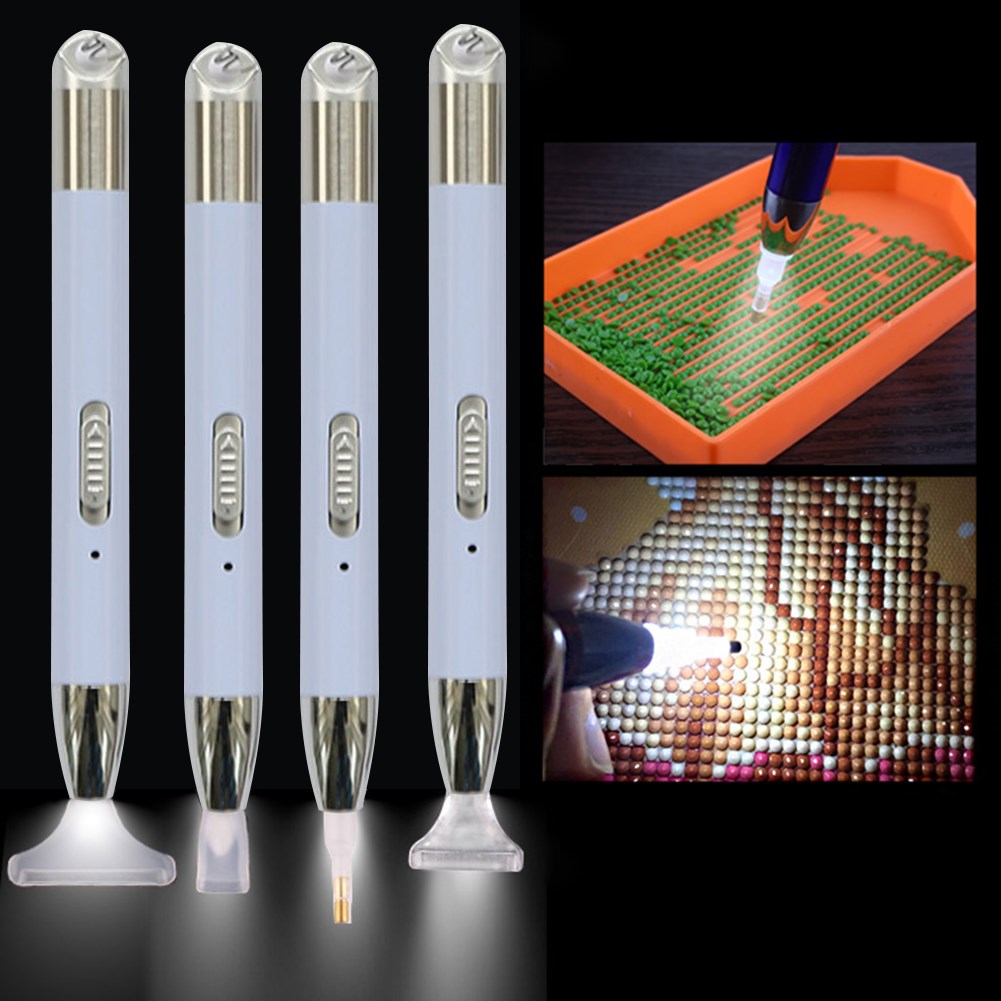 USB Rechargeable Lighting 5D Diamond Painting Point Drill Pe