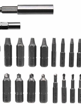 22pcs/set Damaged Screw Extractor Remove Broken Bolt Screw R