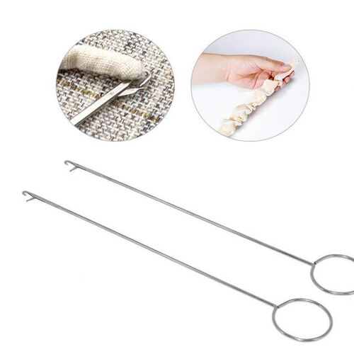 Short lining device, belt threader, rope threader, crochet,