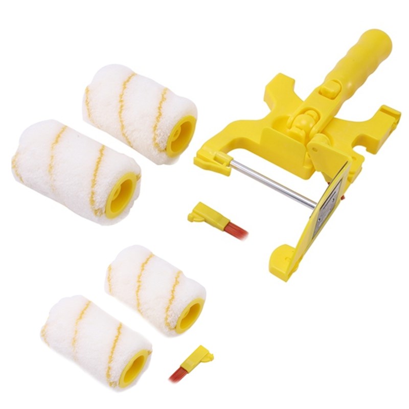 7Pcs Paint Edger Roller Brush Tools Portable Clean-Cut Brush