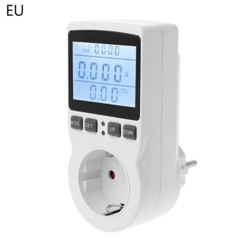Digital Power Meter Socket EU Plug Energy Meter Current Volt