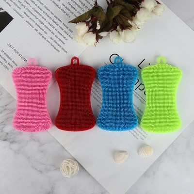 Silicone Dish Washing Brush Pot Pan Sponge Scrubber Silicone