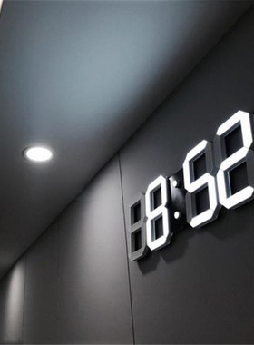 LED Digital Wall Clock with 3 levels Brightness Alarm Clock