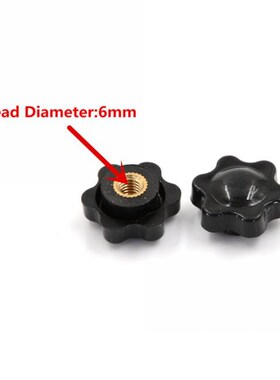 5Pcs/lot M6 Female Thread Star Shaped Head Clamping Nuts Kno