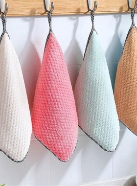 4/10pcs Household Kitchen Rags Microfiber Towel Cleaning Clo