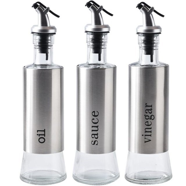 300ML Olive Oil Dispenser Bottles with Funnel Stainless Stee