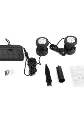 12LED Dual Head Underwater Lamp  Outdoor Garden Pond Lightin