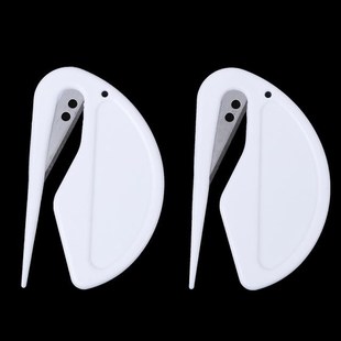 2pcs Plastic Letter Opener Mini Sharp Letter Mail Envelope O