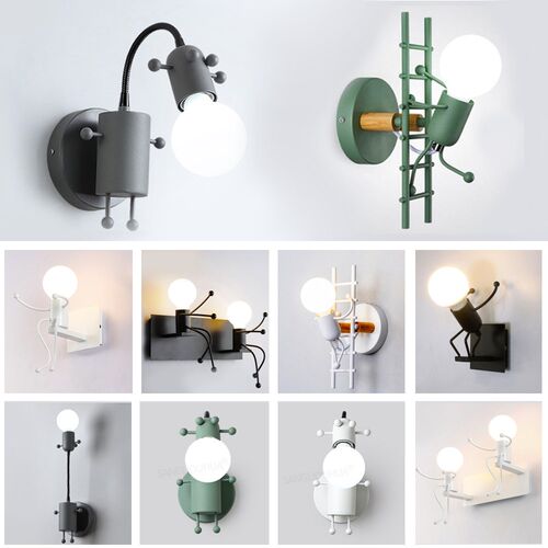 Nodic LED Wall Lamp American Industrial Style Iron Lights Cr