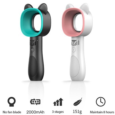 Mini Handheld Fan Electric Bladeless Fan Portable Cordless U