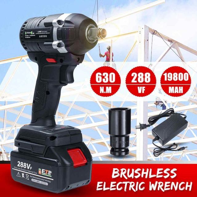 288VF Brushless Electric Impact Wrench 1/2 inch Power Tools