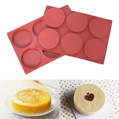 Silicone Pudding Mold Cake Pastry Baking Round Jelly Gummy S