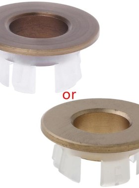 Bathroom Basin Sink Overflow Cover Six-foot Round Insert Chr