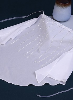 Chinese Style Retro Hanfu White Color Hair Band Women's Tass