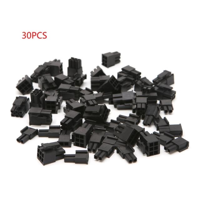 30 Pcs 4.2mm 6+2 Pin Male Power Connector Plastic Shell 适用