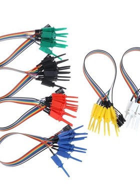 10pcs 300mm High Efficiency Test Hook Clip Logic Analyzer Ca