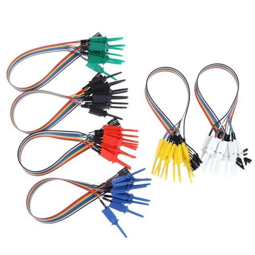 10pcs 300mm High Efficiency Test Hook Clip Logic Analyzer Ca